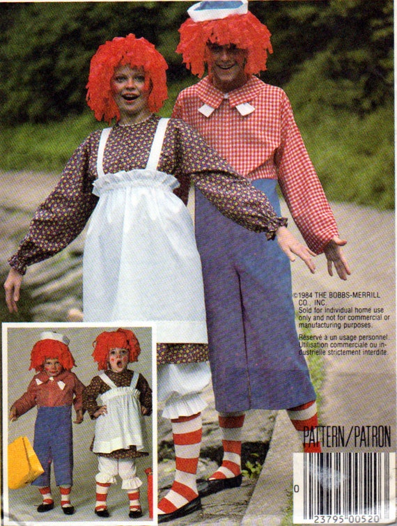 raggedy ann costume pattern