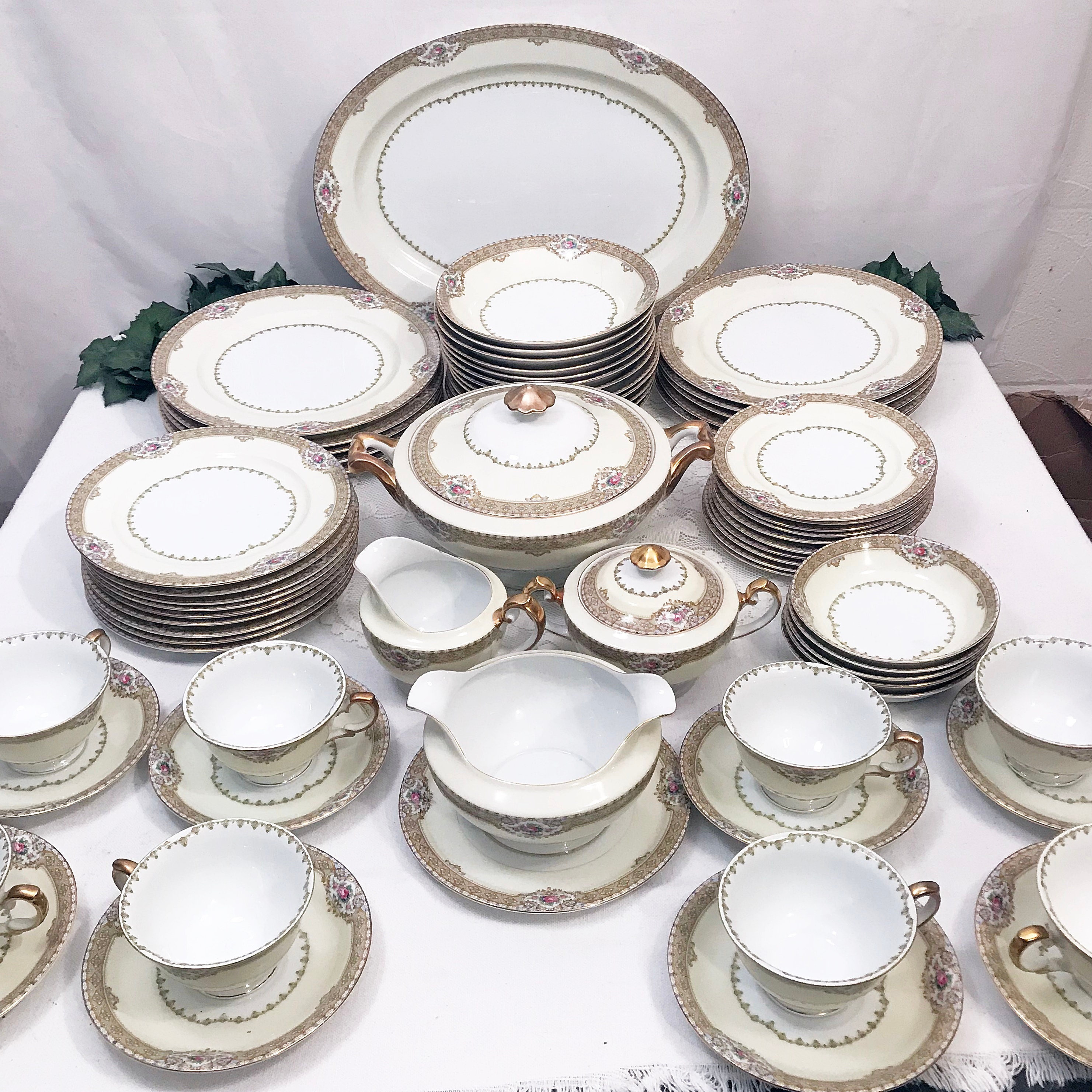 Antique 30s Meito Japanese Fine China Dinnerware Etsy