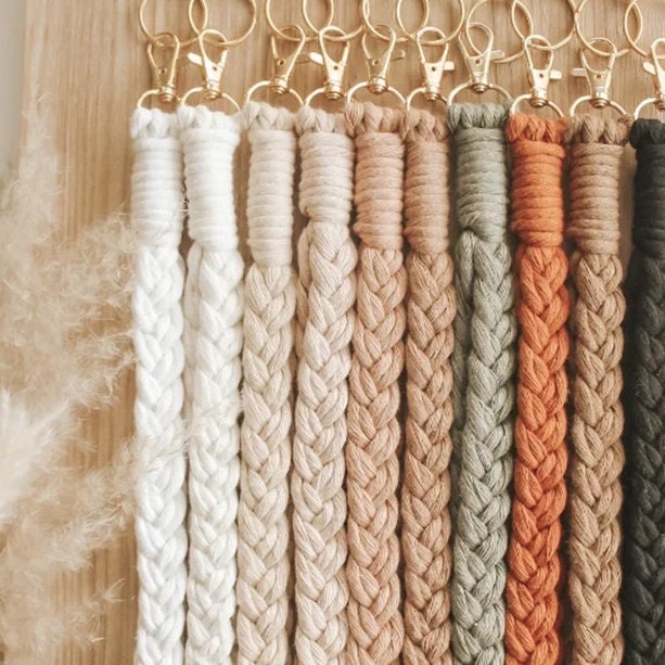 Braided Macrame Lanyards, custom made, teacher gift, stocking stuffer, made to order