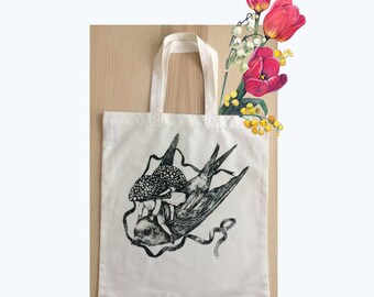 cotton Shoping bag "2 lovers"