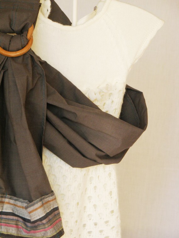 Items similar to doll ring sling, gray doll carrier, waldorf inspired ...