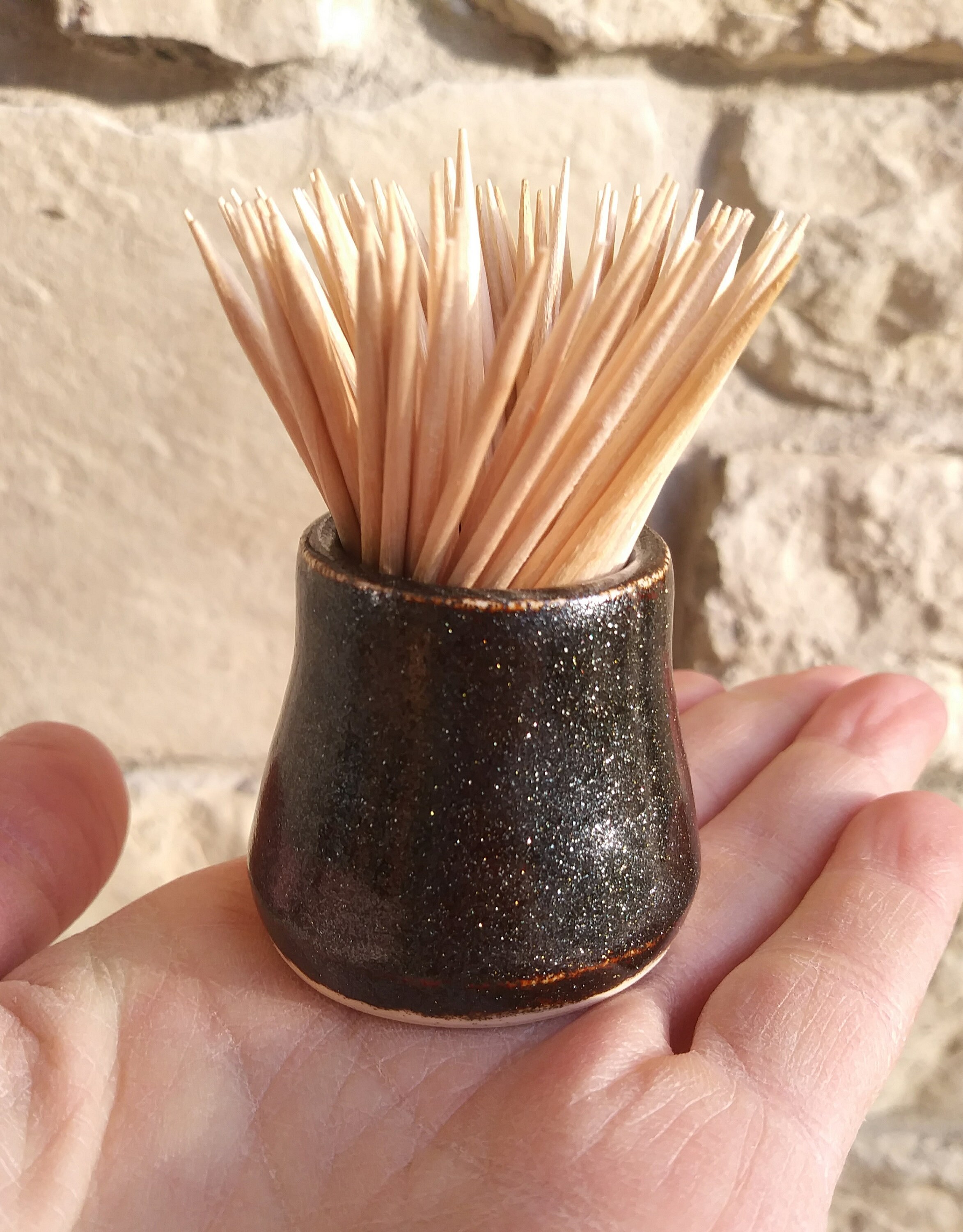Toothpick Holder Handmade Small Ceramic Vase Miniature Etsy