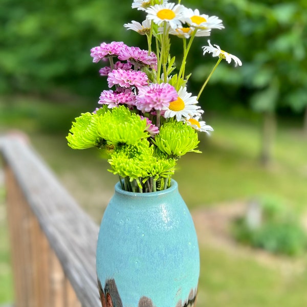Turquoise Vase Etsy