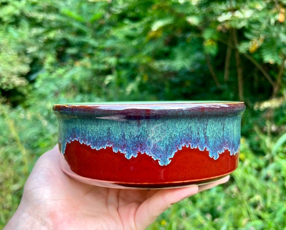 Red Ceramic Dog Bowl Pet Bowls Stoneware Dog Dish Pet Food Water Dish for Dogs and Cats Gifts for Pets Pottery Dishes for Animals Etsy Canada