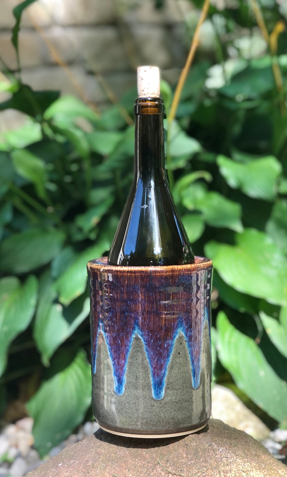 Wine Chiller Ceramic Wine Cooler Handmade Pottery Wine Home Etsy