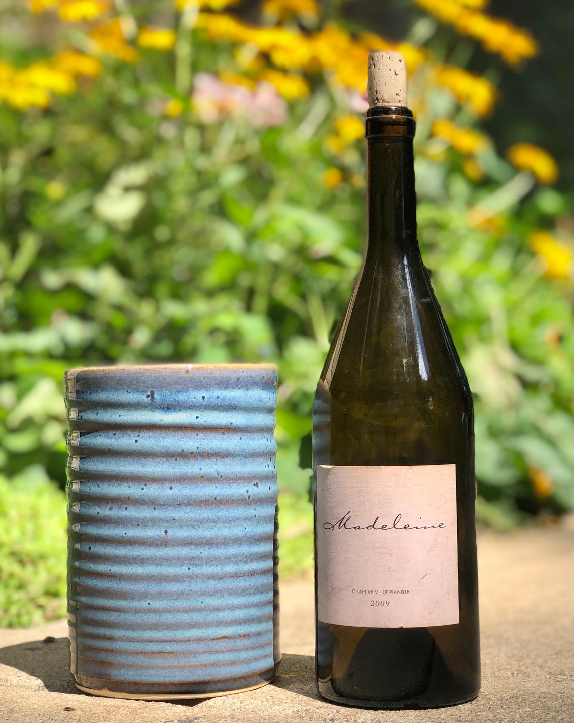 Wine Chiller Ceramic Wine Cooler Handmade Ceramic Pottery Etsy