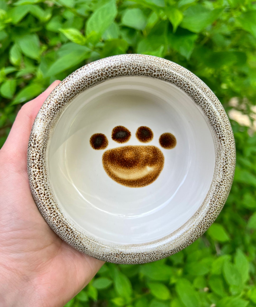 Small Ceramic Dog Bowl, Ceramic Dog Dish, Food Water Dish for Dogs Cats