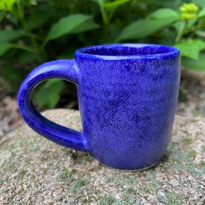Purple Coffee Mug, 8 oz. Small Ceramic Mug, Tea Coffee Cup, Handmade Pottery Mug, Unique Mug Girt for Coffee Lovers