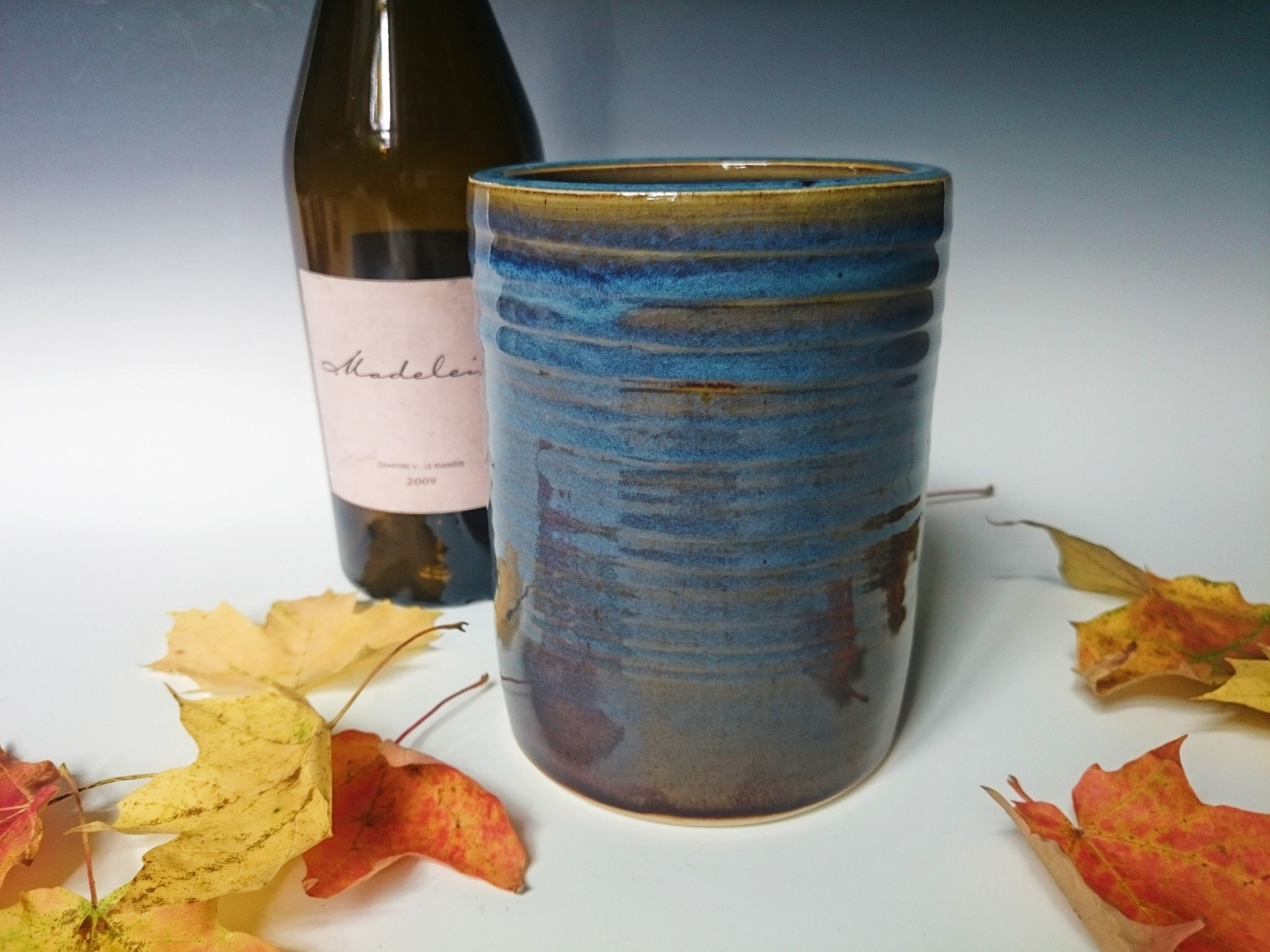 Wine Chiller Ceramic Wine Cooler Handmade Ceramic Pottery Etsy