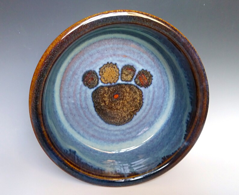 stoneware dog dish