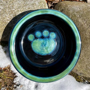 Dog Bowl Ceramic, Dish for Dogs, Pet Food Water Bowl, Ceramic Pet Bowls, Supplies for Pets Handmade Pottery, Gifts For Pets