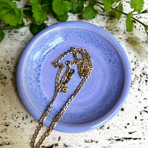 Purple Jewelry Dish, Violet Ring Dish, Lavender Ceramic Plate, Gifts for Women, Bridal Gift