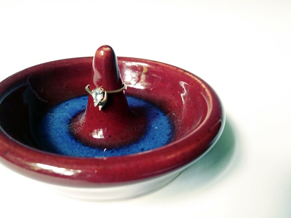 Ring Holder Ring Holder Turquoise Ring Dish Oval Ceramic Ring Dish Three Legged Ring Dish Ring Display Clay Ring Dish Jewelry Dish