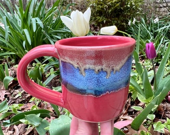 Coffee Mug 10 oz. ~ Tea Cup ~ Coffee Cup ~ Pottery Mug ~ Ceramic Mug ~ Unique Mug ~ Stoneware Ceramic Pottery ~ Handmade Mug ~ Stoneware Mug