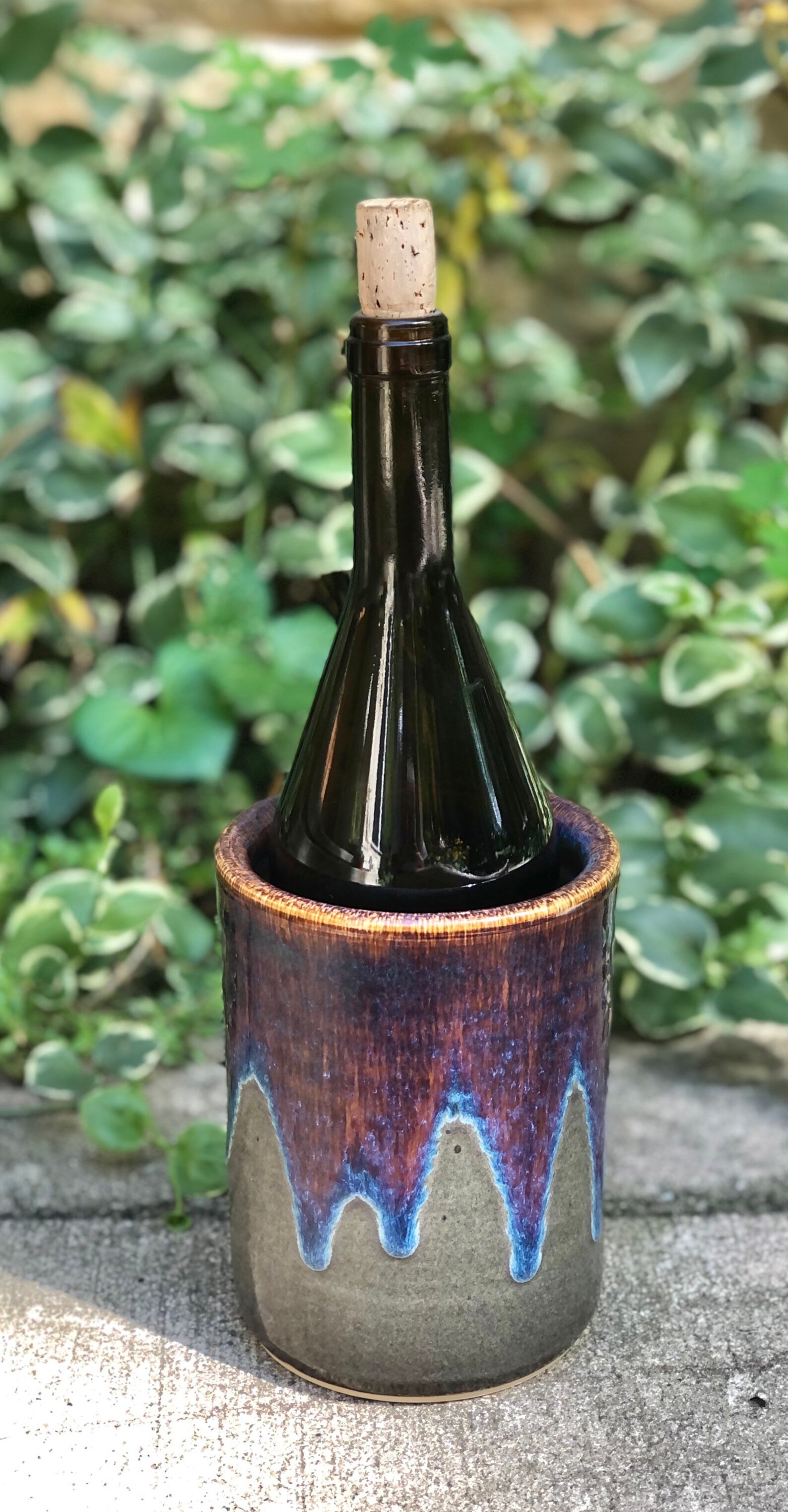 Wine Chiller Ceramic Wine Cooler Handmade Pottery Wine Home Etsy