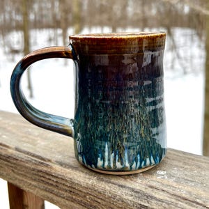 Ceramic Coffee Mug 10 oz., Favorite Tea Coffee Cup, Unique Handmade Pottery Mugs, Gifts for Coffee Lovers, Friend, Mom Teacher Gift