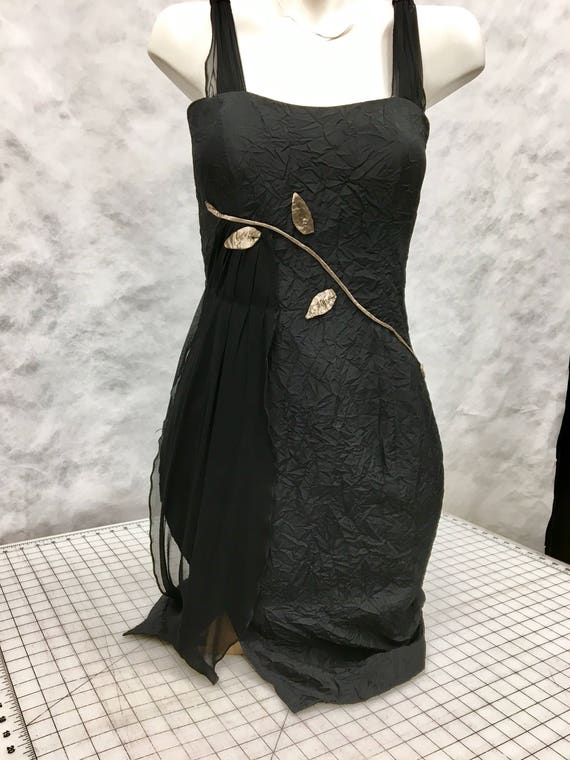 LBD With Gold Leaves | Etsy