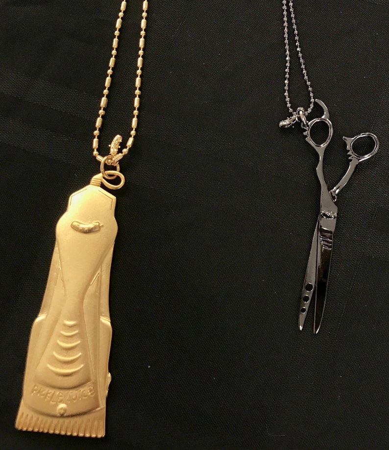 Gold CLIPPERS Necklace Barbers Barber Clipper Charm Etsy