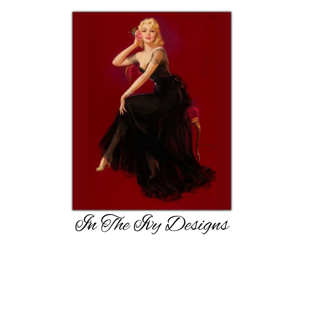 Pin up Print Pin up Wall Art Pin up Art Wall Art Printable Etsy