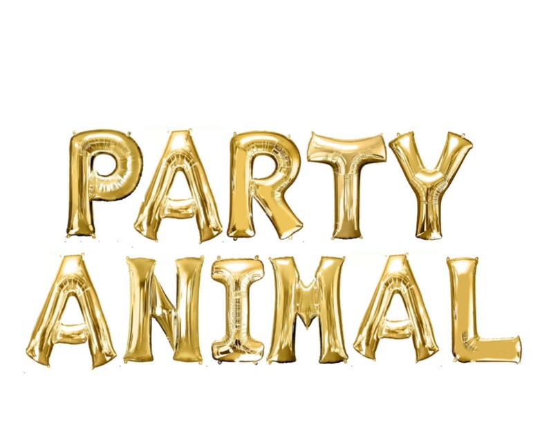 Party Animal Birthday Decor Party Animal Banner Zoo Party Safari Party Balloon Banner
