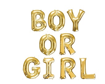 Gender Reveal Decorations, Gender Reveal Banner, Boy or Girl Balloon, Boy or Girl Banner, Gender Reveal Backdrop, Team Boy Team Girl Balloon