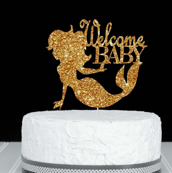 Mermaid Baby Shower Under The Sea Baby Shower Mermaid Cake Etsy