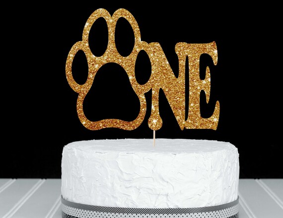 dog 1st birthday cake
