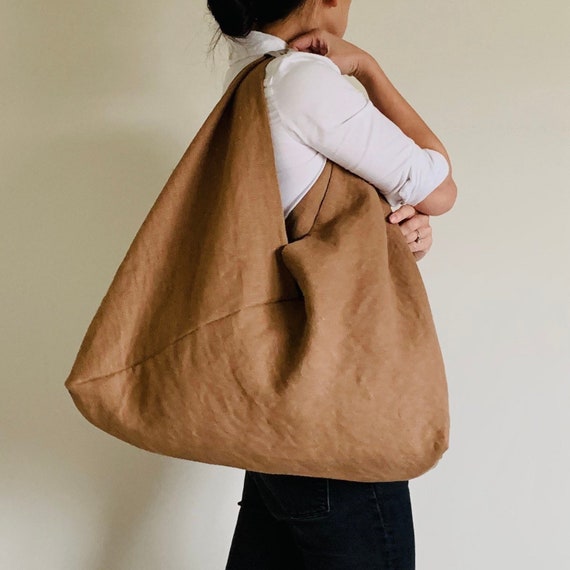 Green Hobo Bag Brown Japanese Tote Triangle Bag Shoulder -  UK