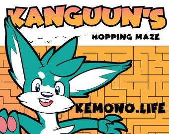 Kanguun's Hopping Maze - Coloring & Activity Sheet