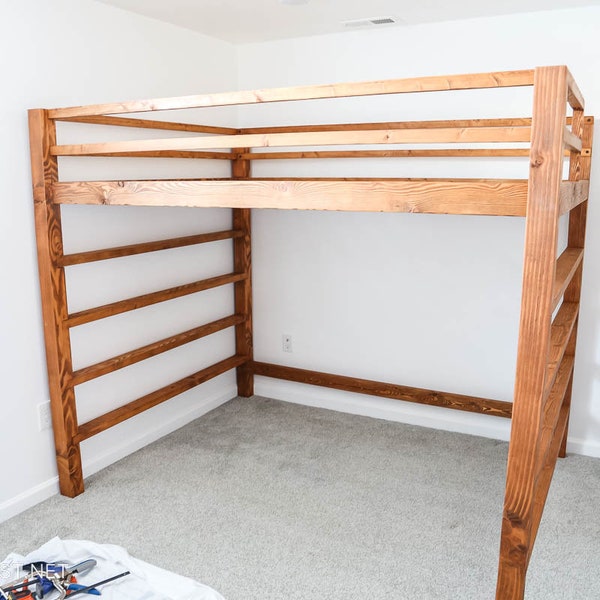 DIY FULL-Size Loft Bed Plans