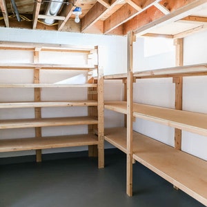Storage Shelves Plans | Basement Storage Shelves | Garage Shelves