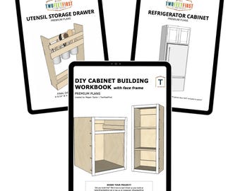 DIY Kitchen Cabinet Bundle - Printable PDF Woodworking Plans