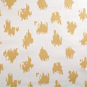 Quadrille Zizi Spot Fabric: Camel Linen Blend, 1.25 Yards image 1