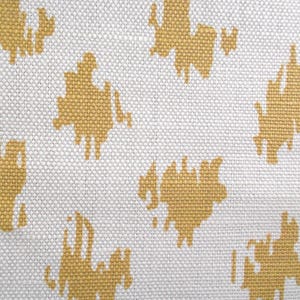 Quadrille Zizi Spot Fabric: Camel Linen Blend, 1.25 Yards image 3