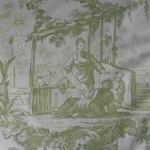 1 yard Brunschwig & Fils Plaisirs d&#39;Indochine Chinoiserie Toile Fabric Made in France + bonus