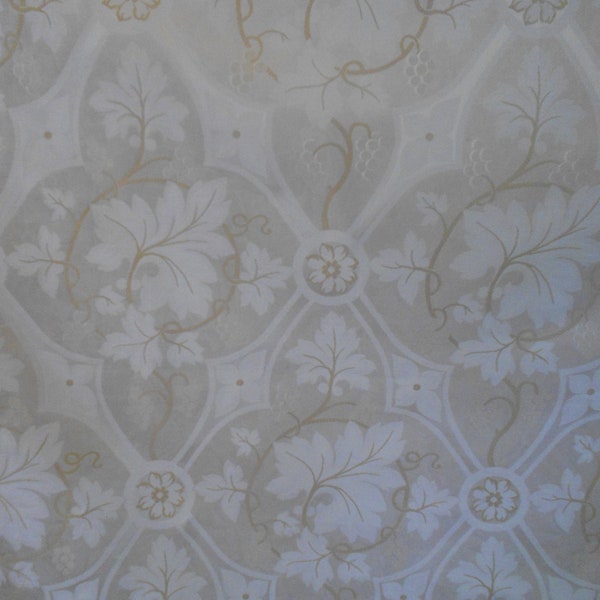 1.25 yards Vintage Scalamandre  Jacquard Damask Traditional Renaissance Grapes Fabric Exquisite Quality Cotton Blend Fabric