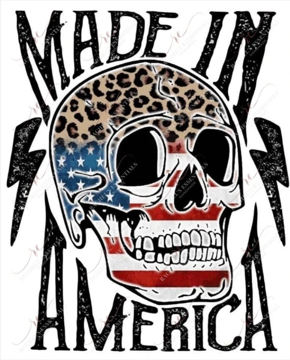 Made in America Skull Flag Leopard Sublimation Printready to Press Transfer  Diy Asub Paper Printers Jack Ink 