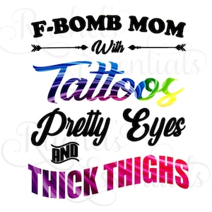 F bomba mamá con tatuajes ojos bonitos y muslos gruesos arco iris png fondo blanco