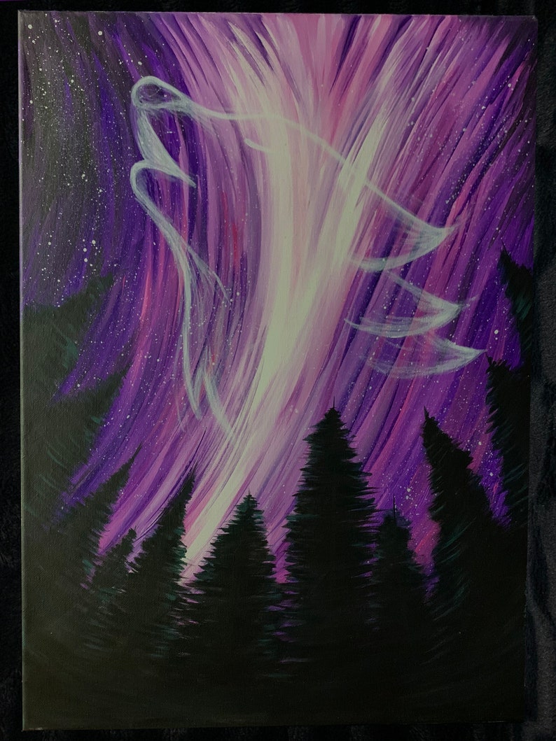 Original Wolf Painting, Landscape Painting, Acrylic Landscape Painting, Spirit Animal Painting .br Original Wolf Painting, Landscape Painting, Acrylic Landscape Painting, Spirit Animal Painting .br