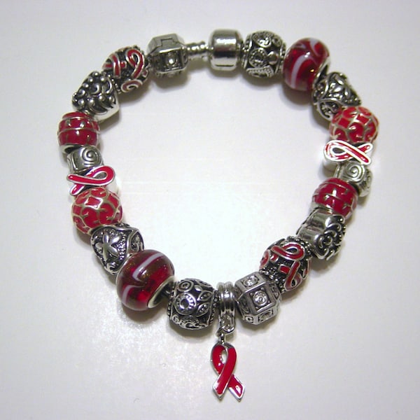 Heart Disease Awareness Bracelet Etsy