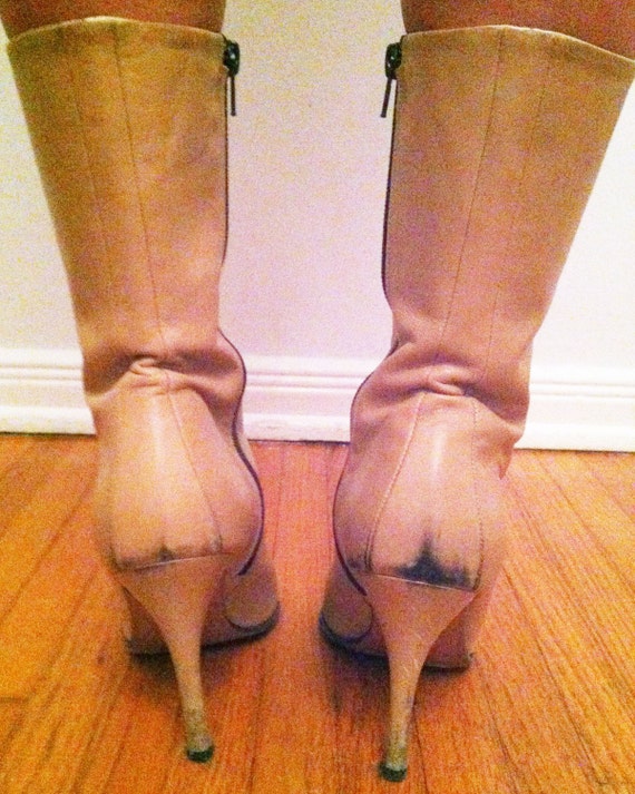 Sexy, camel stiletto boots - image 3