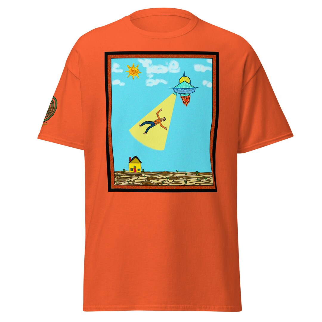 Alien Abduction of Dad Classic T-shirt - Etsy