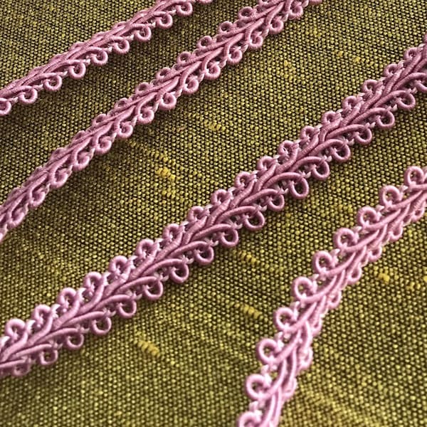 3/8" MAUVE GIMP BRAIDED Trim by the Yard + Discounts by Roll Wholesale Baby Chinese Gimp Trim for Apparel, Crafts, Home Decor & more!