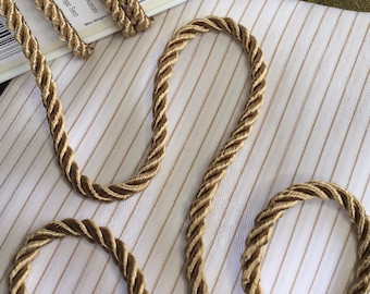 Conso Cotton GOLD TWISTED CORDING Trim by the yard / Wholesale Decorative Rope Cord Trim For Crafts, Apparel, Home Decor T41