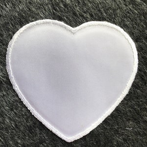 Fer sur blanc grand coeur brodé tissu Applique, vintage brodé Applique coeur broderie Appliques en gros #5094