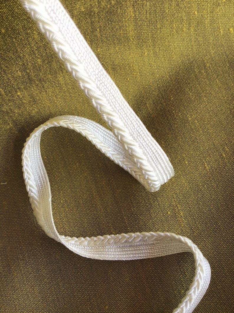 1/2 IVORY WHITE BRAIDED Lid Cord Trim by the Yard Etsy