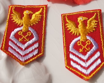 INFUNLY 4 Stück Goldene Adler-Pailletten Applikation - Aufbügelbare Aufnäher Für Kleidung & Jeans