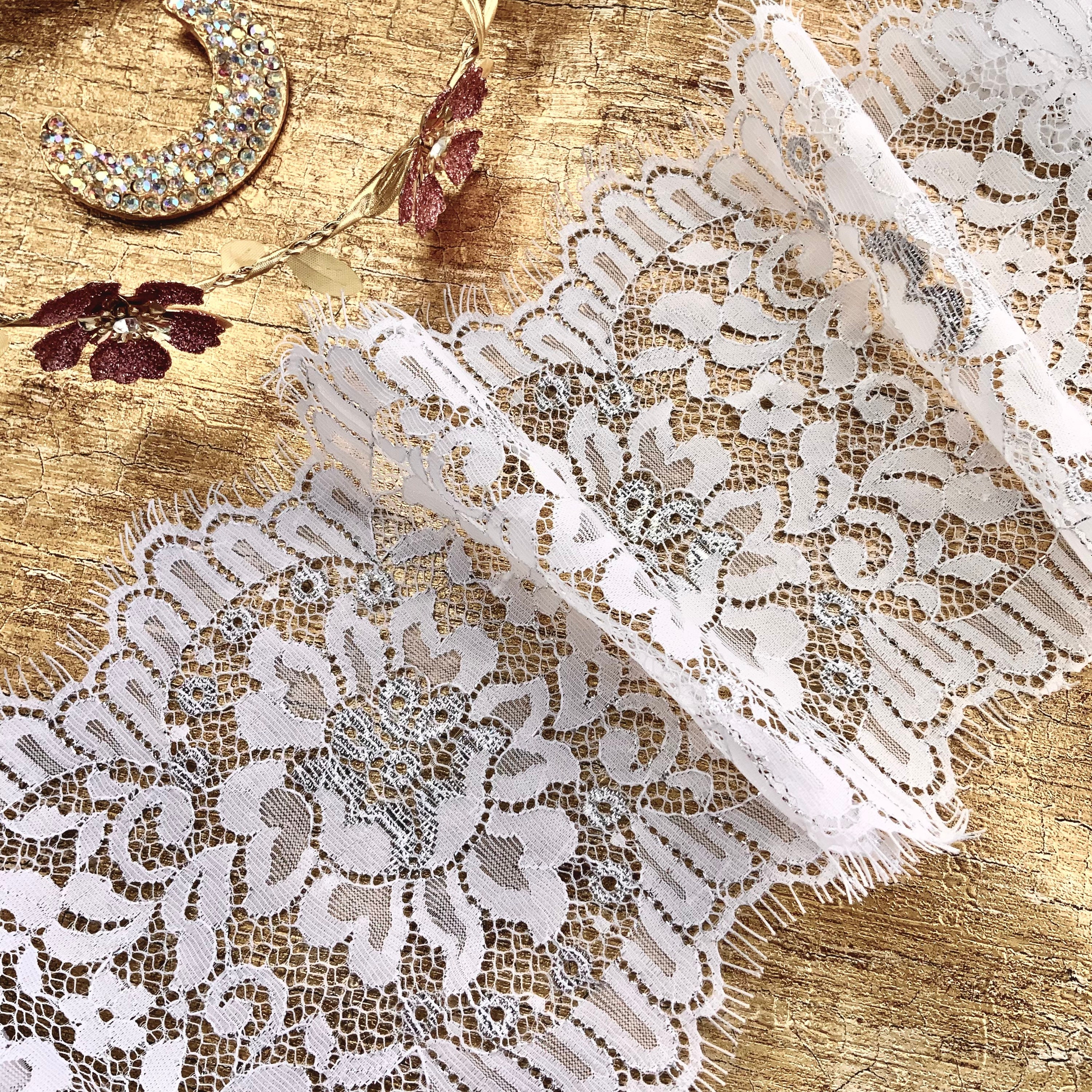 Buy Ivory Leavers Lace Online In India -  India