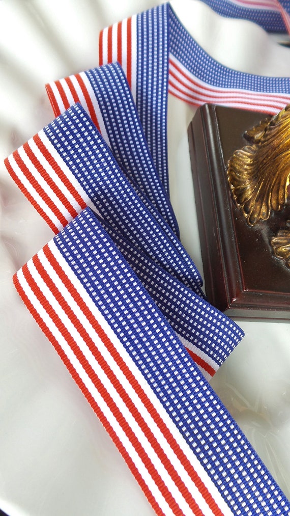 American Flag Ribbon Patriotic Ribbon 1.5 USA Flag Etsy