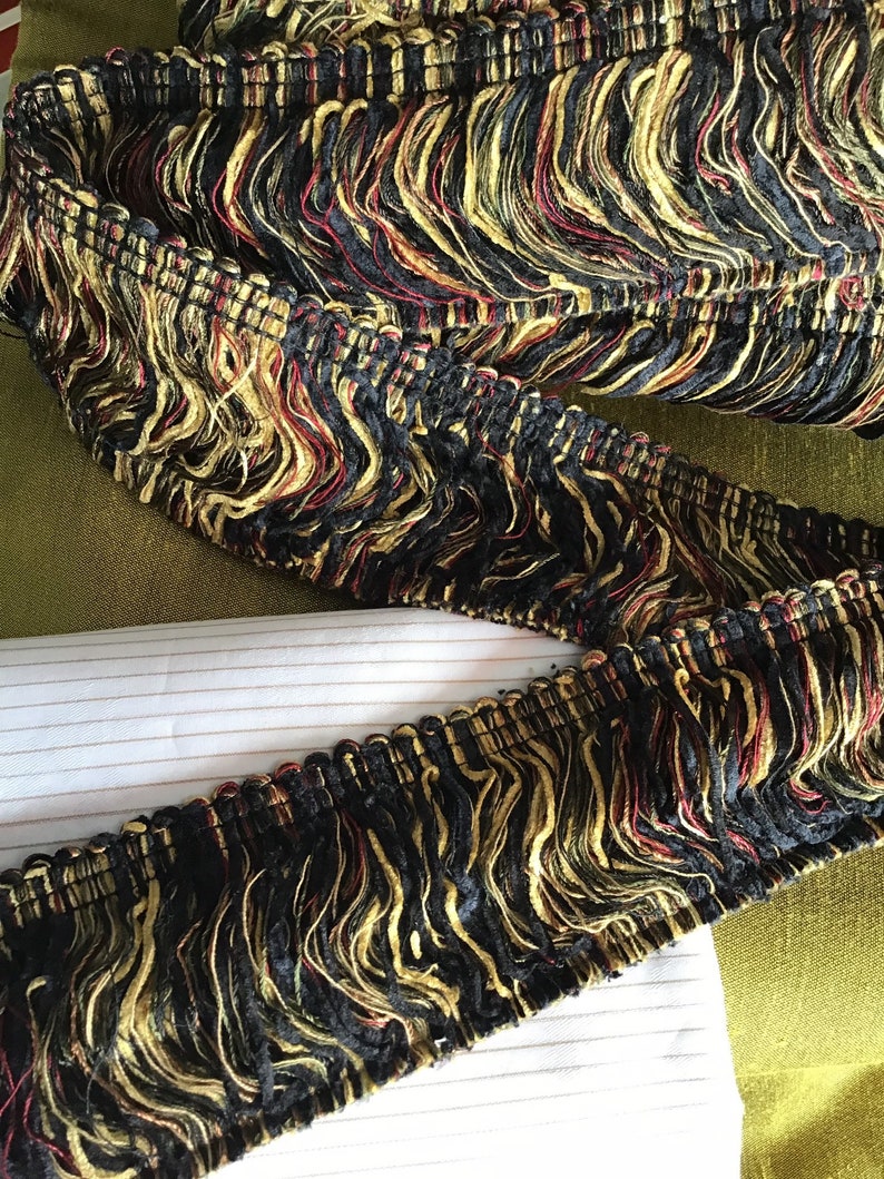 3 Conso HEAVY BRUSH FRINGE Trim by the Yard Discount Etsy